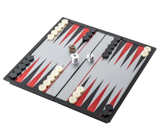 32444 Mad Man Backgammon Magnetic Travel Set 0