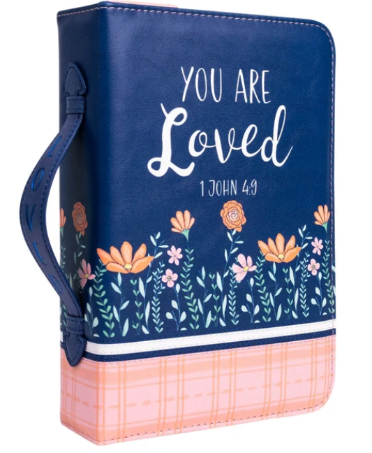 36396 Divinity Boutique You Are Loved 1 John 4:9 Bible Cover Large 0