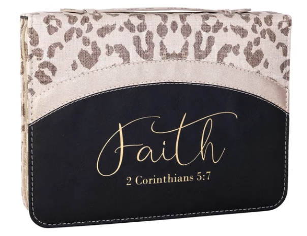 32612 Divinity Boutique Bible Cover Leopard Faith 0