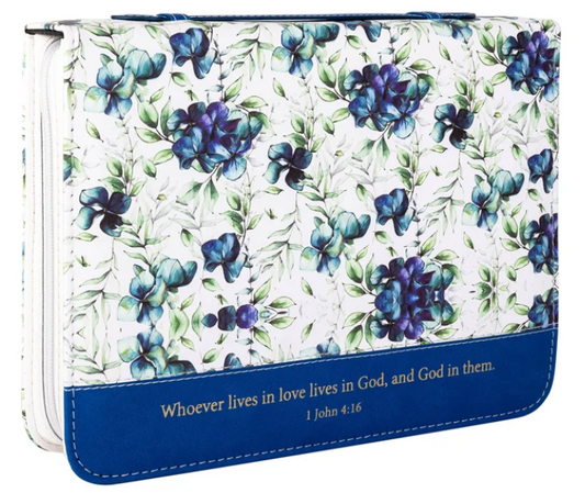 32638 Divinity Boutique Bible Cover Watercolor Flower Love 0