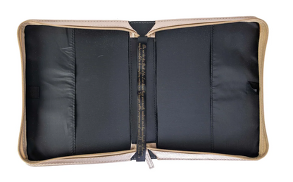 32633 Divinity Boutique Bible Cover Black & White Floral Large 0