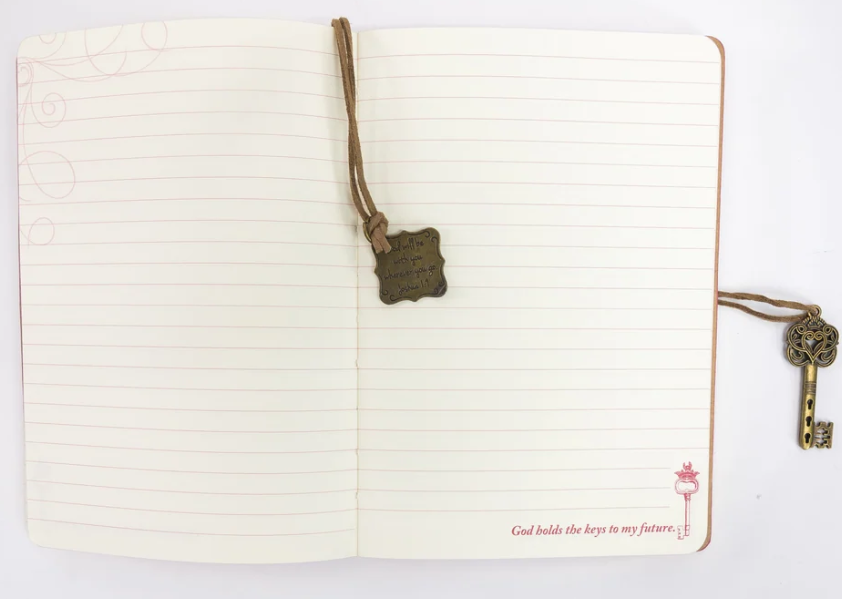 22876 Divinity Boutique Wrap Journal Proverbs 31 with Key Charm Pink 0