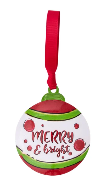 35777 Divinity Boutique Merry and Bright Metal Ornament 0