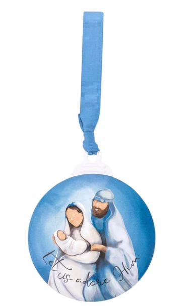 35788 Divinity Boutique Metal Ornament Let Us Adore Him 0