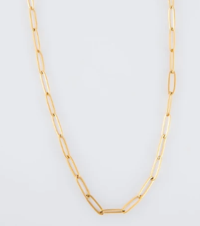 10076 Narelle 18k Gold Plated 18inch Paperclip Necklace 0