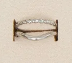 10158-8 Narelle 18K White Gold Plated 2Row Adjustable Ring 0