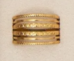 10158-19 Narelle 18K Yellow Gold Plated 6 Row Adjustable Ring 0