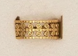 10158-24 Narelle 18K Yellow Gold Plated Leaf Adjustable Ring 0