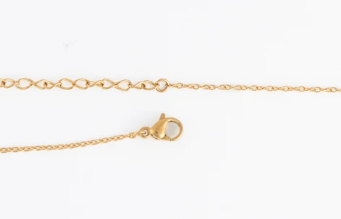 10194 Narelle Waterproof 18K Yellow Gold Plated Pearl/Bead Station Necklace 0