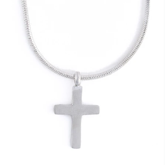 10243 Narelle Stainless Steel Waterproof Dainty Cross Necklace 0