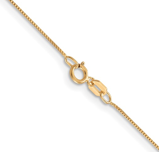 5108-16 10K Yellow Gold 16Inch .5mm Baby Box Chain 0