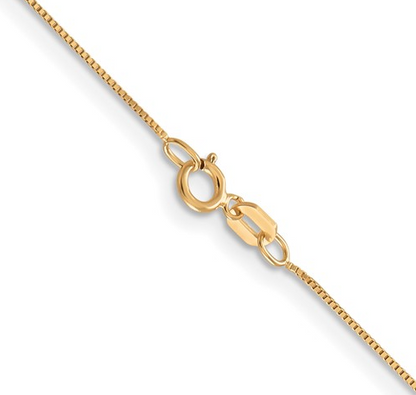 5108-18 10K Yellow Gold 18Inch .5mm Baby Baby Box Chain 0