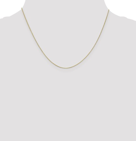5108-18 10K Yellow Gold 18Inch .5mm Baby Baby Box Chain 0