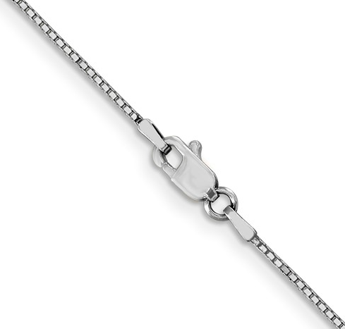 5261-18 10K White Gold .85mm Box Chain 0