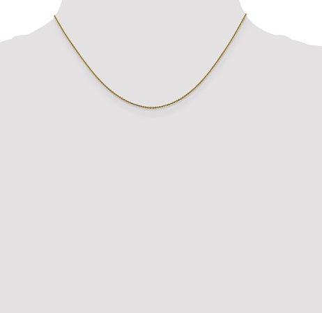 5337-16 10K Yellow Gold 16Inch 1.0mm Diamond Cut Cable Chain 0