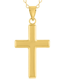14J-623 14K Yellow Gold Filled (14/20) Polished Cross Pendant 0