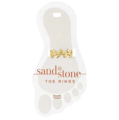 Sand And Stone Toe Rings - Gold Tone 0