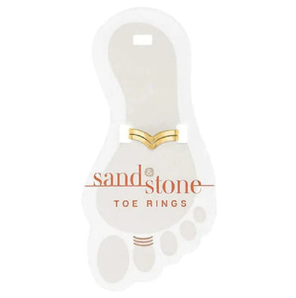 Sand And Stone Toe Rings - Gold Tone 0