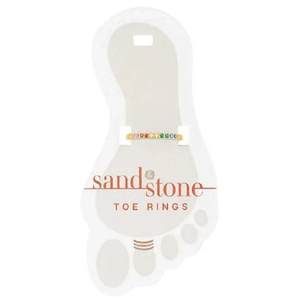 Sand And Stone Toe Rings - Gold Tone 0