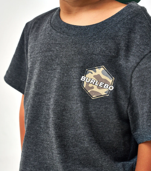 Y-SST-DUDDC-HB Burlebo Rad Dude Short Sleeve T-shirt Heather Black