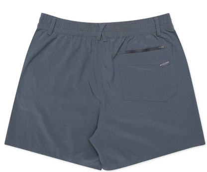 0816-ES-RRG-CDC Burlebo Everyday Short - River Rock Grey - Classic Deer Camo Pocket