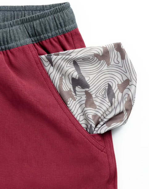 AS-CARD-TDESC Burlebo Athletic Short Cardinal