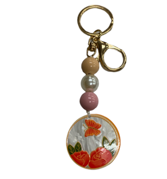 FK0661 Flower Butterfly Key Chain