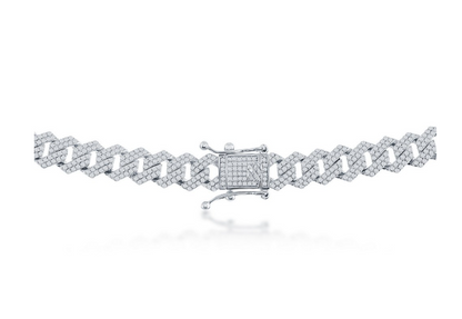 Q-5808-8 SS Classic Imports Sterling Silver 8mm Monaco 4.93ctw Moissanite Bracelet with Certification 0