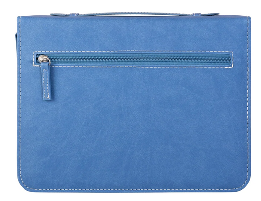 32630 Divinity Boutique Bible Cover Blue Tile w/Gems 0