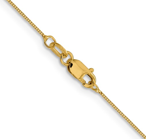 5350-18 10K Yellow Gold .5mm Baby Box Chain - 18" 0