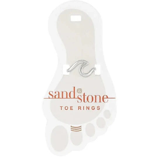 Sand And Stone Toe Rings - Sliver Tone