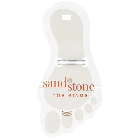 Sand And Stone Toe Rings - Sliver Tone