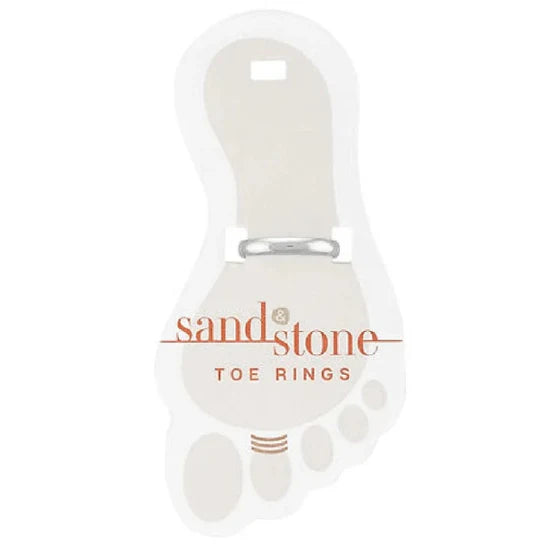 Sand And Stone Toe Rings - Sliver Tone