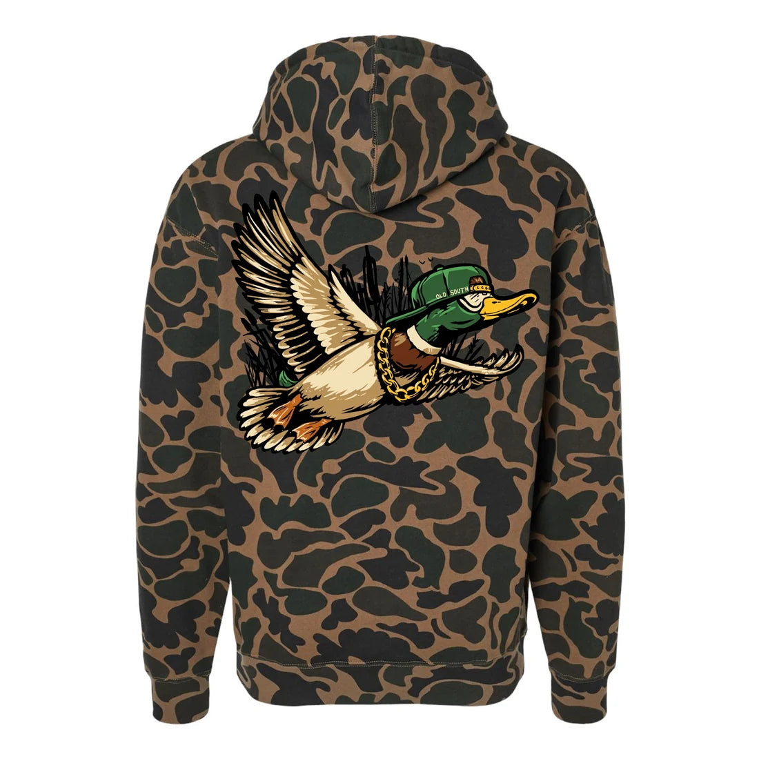 Old South Straight Outta the Pond - Hoodie Duck Camo 0