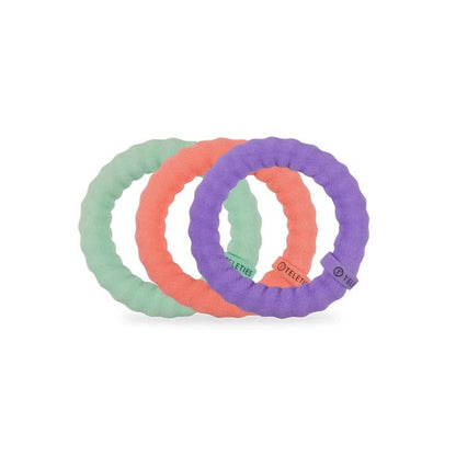 TT-SPX-L-068 Teleties Color Rush Nylon Hair Ties- Small