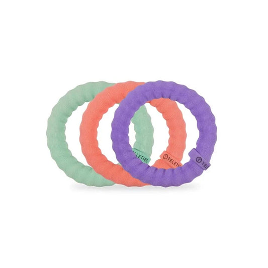 TT-SPX-L-068 Teleties Color Rush Nylon Hair Ties- Small