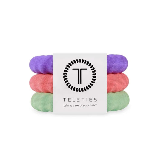 TT-SPX-L-068 Teleties Color Rush Nylon Hair Ties- Small