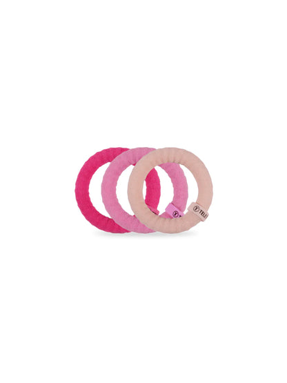TT-SPX-S-004 TELETIES Small Nylon Hair Ties - Kiss & Tell