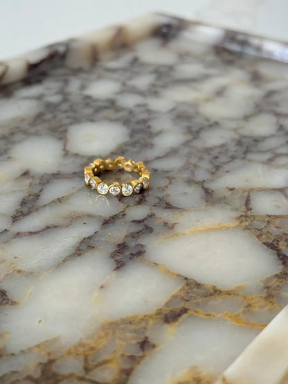 Chansuttpearls - Layla Ring Water Resistant 18K Gold Plated Stainless Steel 0