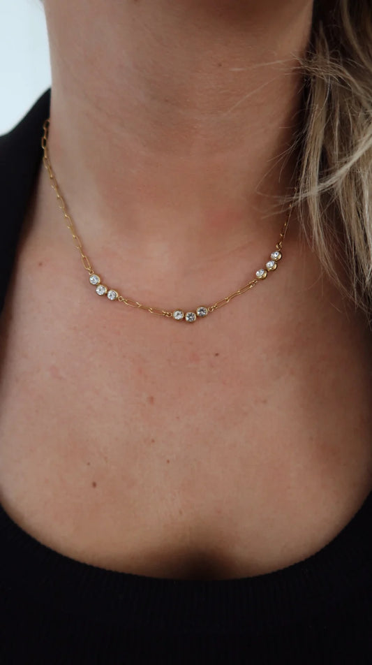 406550 Chansutt Pearls Marissa Necklace 16-18 Inches Water Resistant 18k Plated Stainless Steel