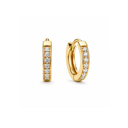 Ellie Vail Waterproof Gold-Plated Stainless-Steel Tinsley Huggie Hoop Earrings
