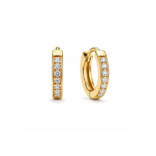 Ellie Vail Waterproof Gold-Plated Stainless-Steel Tinsley Huggie Hoop Earrings