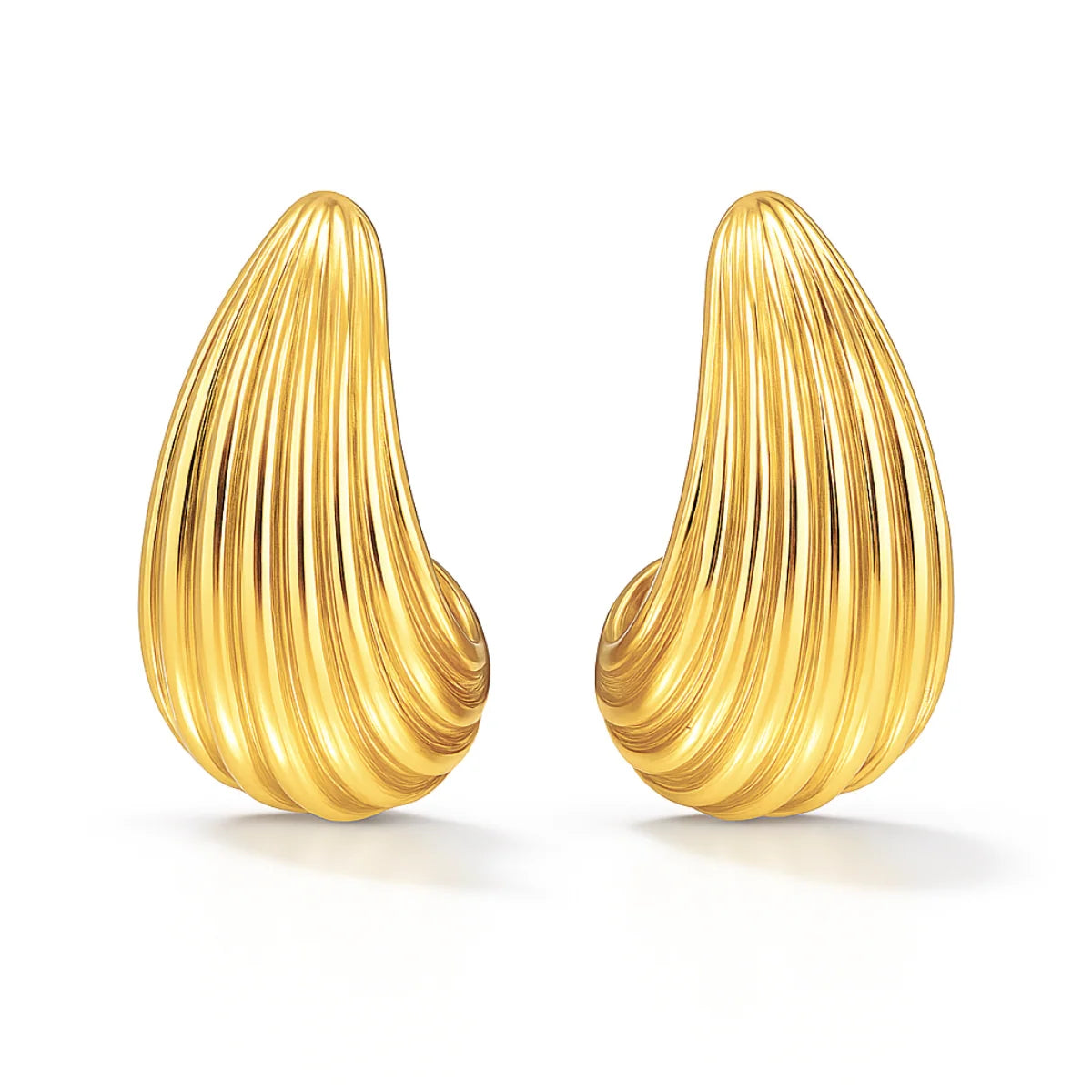255 Ellie Vail Waterproof Gold-Plated Stainless-Steel Gillian Earrings