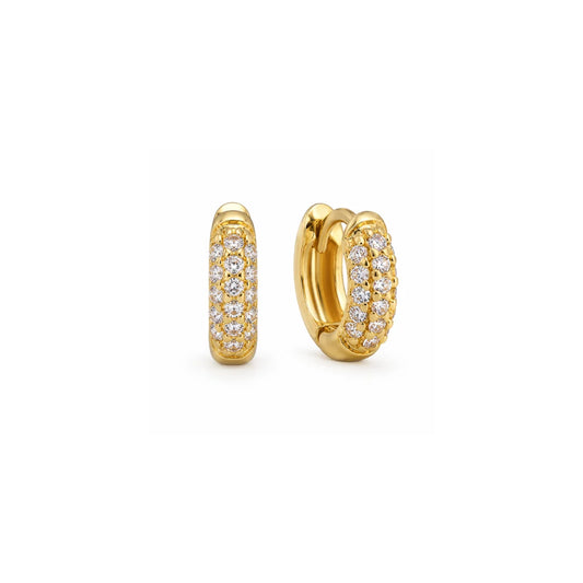 44 Ellie Vail Waterproof Gold-Plated Stainless-Steel Yolanda Huggie Hoop Earrings