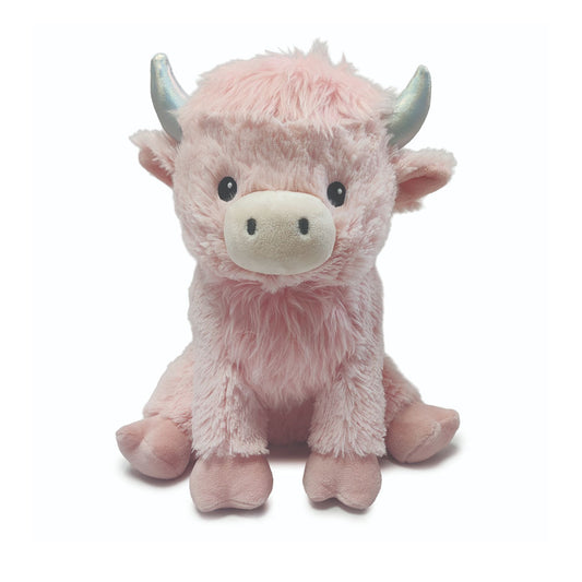 CP-COW-4-P Warmies Pink Highland Cow Warmie