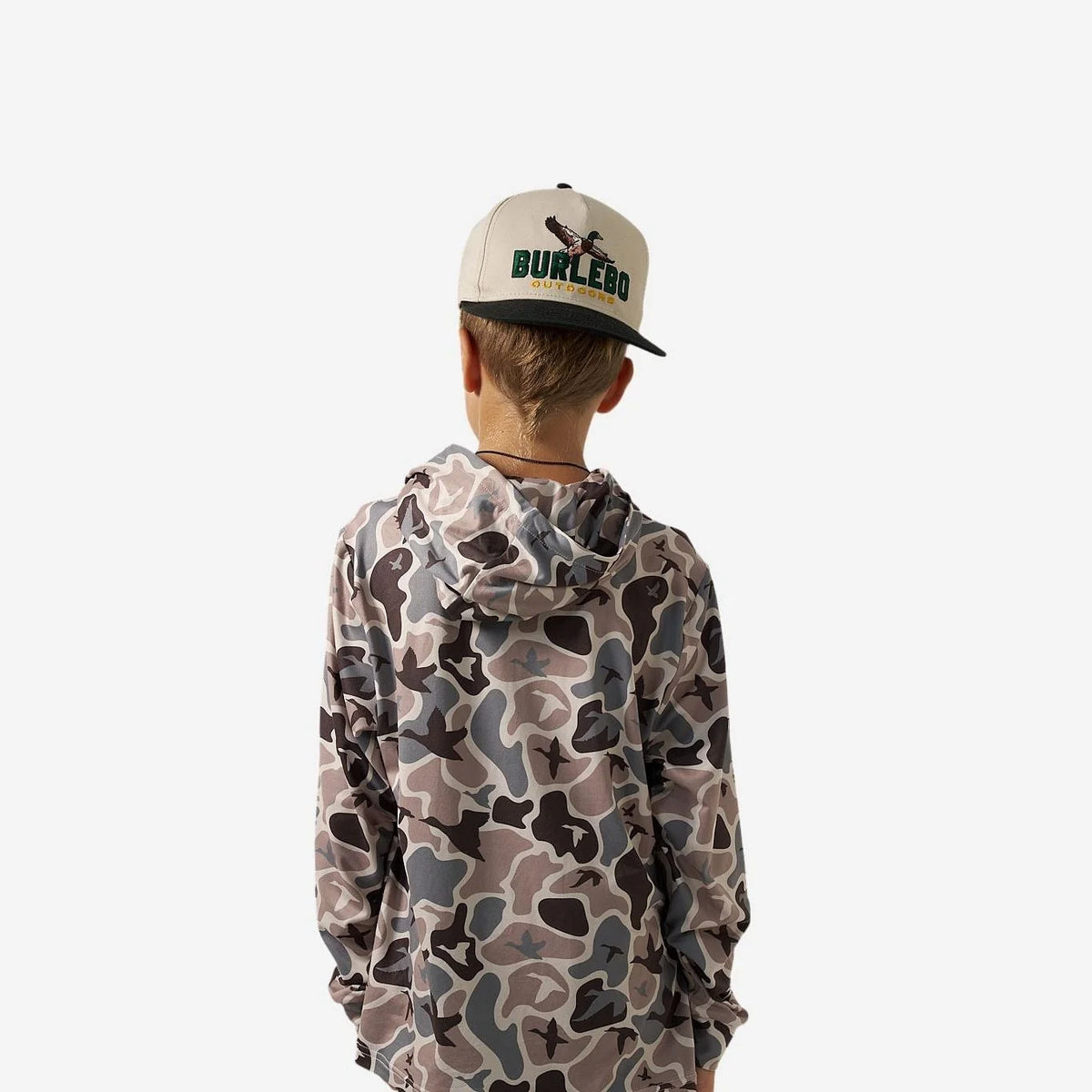 Y-PH-MMAYC Burlebo Youth Performance Hoodie Mallard Mayhem Camo 0