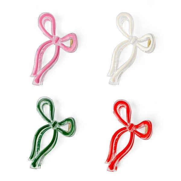 XCRBC24 Crush Christmas Bow What Fun Claw Clip 0