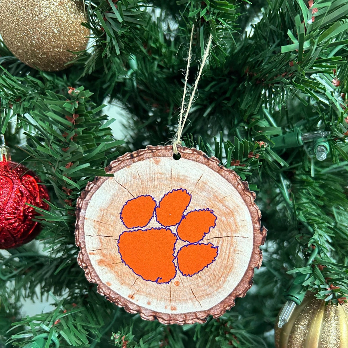 Clemson University Wooden Oranment