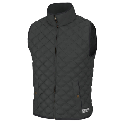 Local Boy Brick Quilted Vest - Charcoal