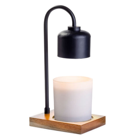 ALBLW Candle Warmers Arched Candle Warmer Lamp Black & Wood 0